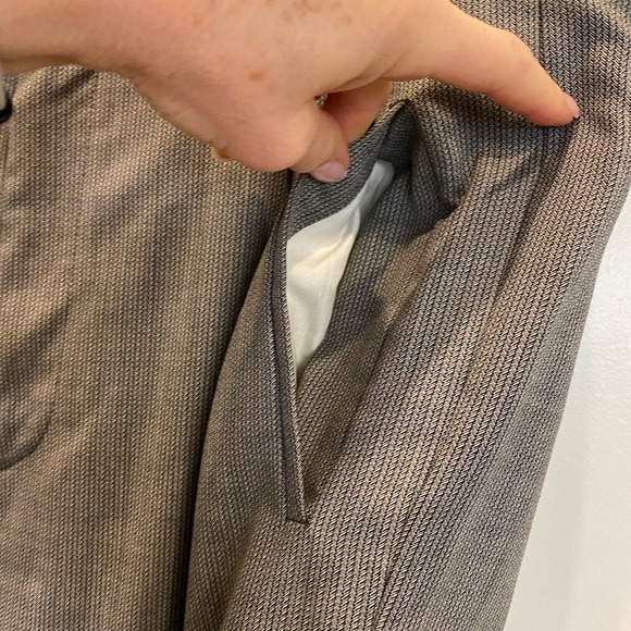 ZANELLA Men’s Wool Dress Pants light grey pleated Stefano. Waist 36” 28” Inseam - Picture 10 of 13